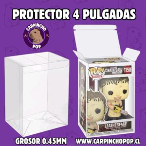 PROTECTOR FUNKO POP TAMAÑO REGULAR 4 PULGADAS GROSOR 0.45MM
