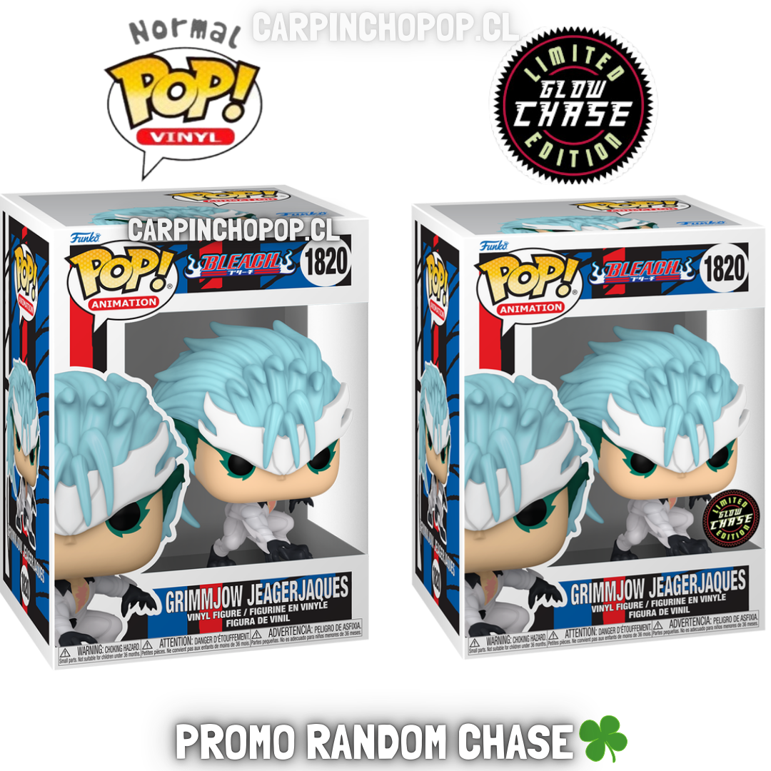FUNKO POP BLEACH - GRIMMJOW JEAGERJAQUES 1820 PROMO RANDOM CHASE
