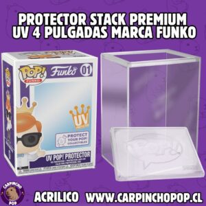 PROTECTOR FUNKO POP STACK PREMIUM UV 4 PULGADAS MARCA FUNKO
