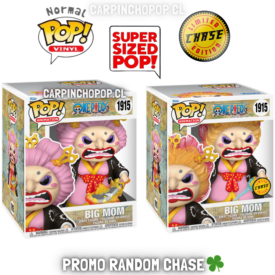 FUNKO POP SUPER ONE PIECE - BIG MOM 1915 "7 PULGADAS PROMO RANDOM CHASE