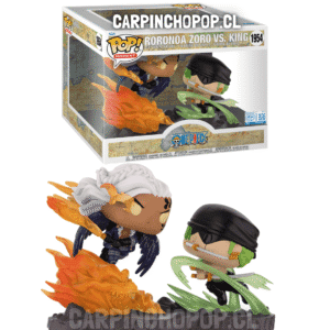 FUNKO POP MOMENT ONE PIECE - RORONOA ZORO VS KING 1954 EXCLUSIVO (detalle en caja)
