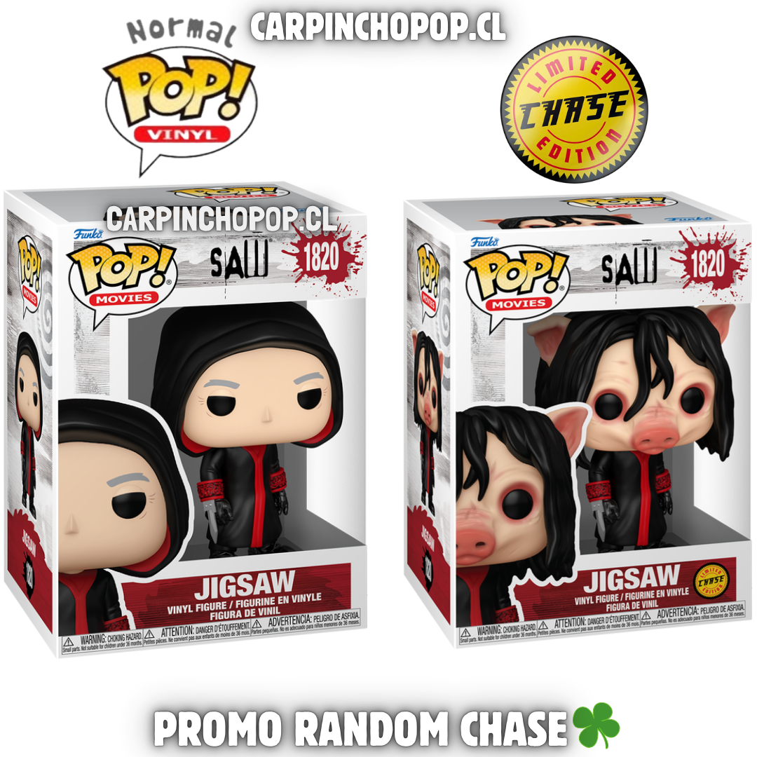 FUNKO POP MOVIES TERROR SAW EL JUEGO DEL MIEDO - JIGSAW 1820 PROMO