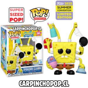 FUNKO POP PREMIUM BOB ESPONJA - SPONGEBOB CLEANING 2001 EXCLUSIVO SDCC 2025
