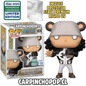 FUNKO POP ONE PIECE - BARTHOLOMEW KUMA 1876 EXCLUSIVO + PROTECTOR STACK PREMIUM