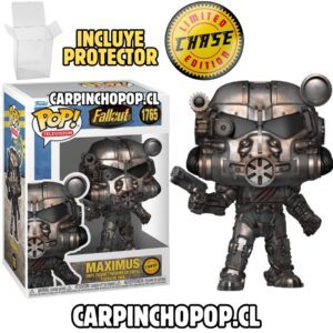 FUNKO POP TV GAMES FALLOUT - MAXIMUS LIMITED CHASE EDITION 1765 + PROTECTOR DE REGALO (caja dañada)