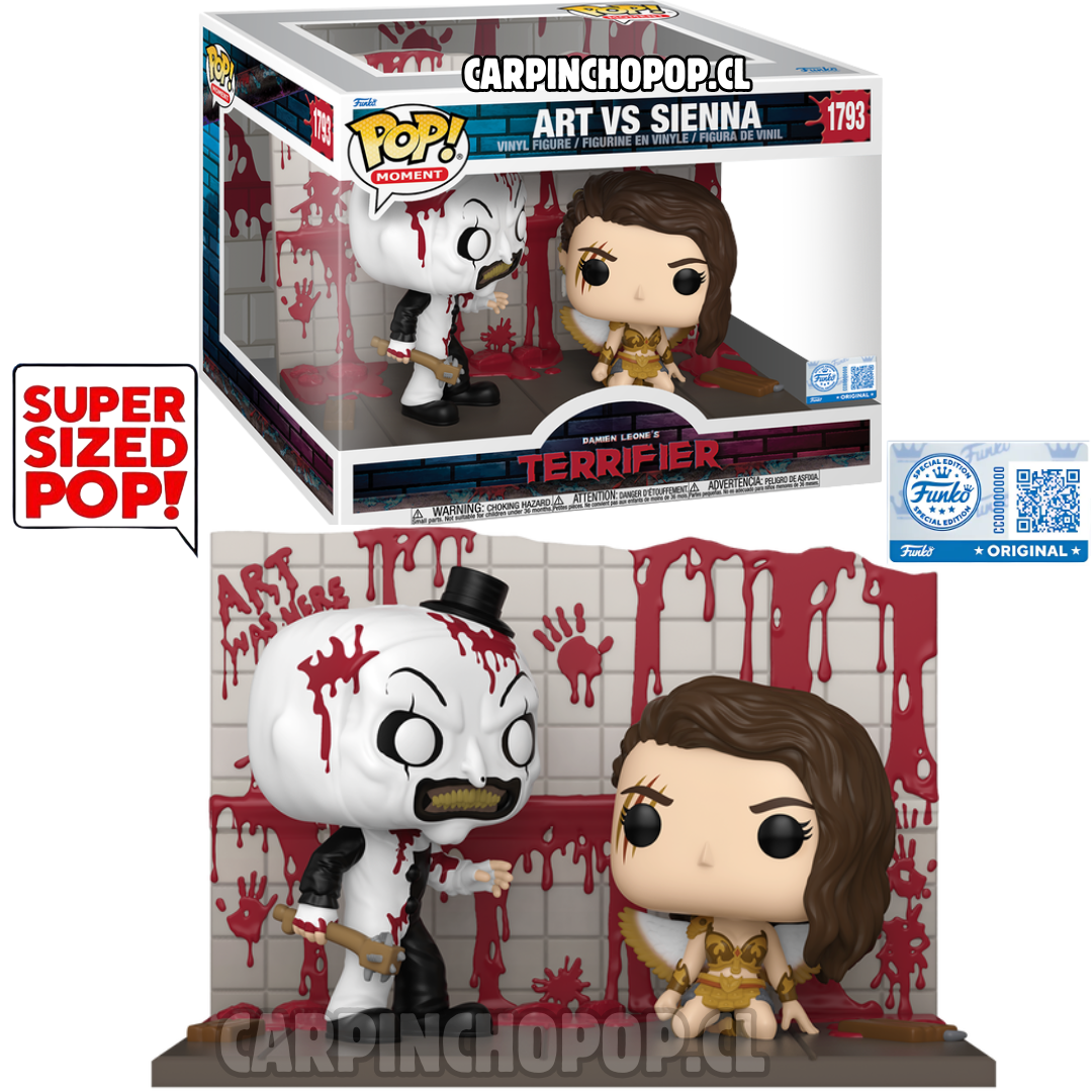 FUNKO POP MOMENT MOVIES TERROR TERRIFIER - ART VS SIENNA 1793 EXCLUSIVO