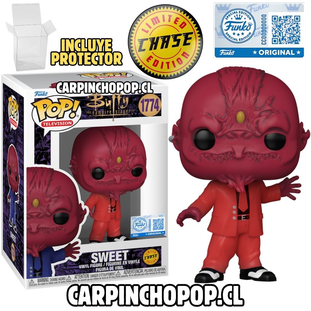 FUNKO POP TV BUFFY LA CAZA VAMPIROS - SWEET LIMITED CHASE EDITION 1774 EXCLUSIVO + PROTECTOR DE REGALO (Detalle en caja)