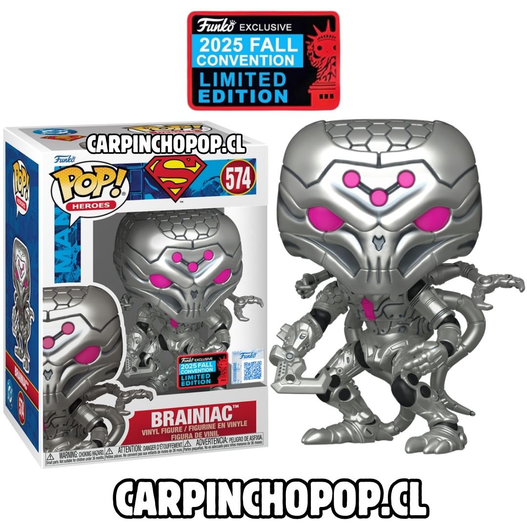 FUNKO POP DC COMICS SUPERMAN - BRAINIAC 574 EXCLUSIVO NYCC