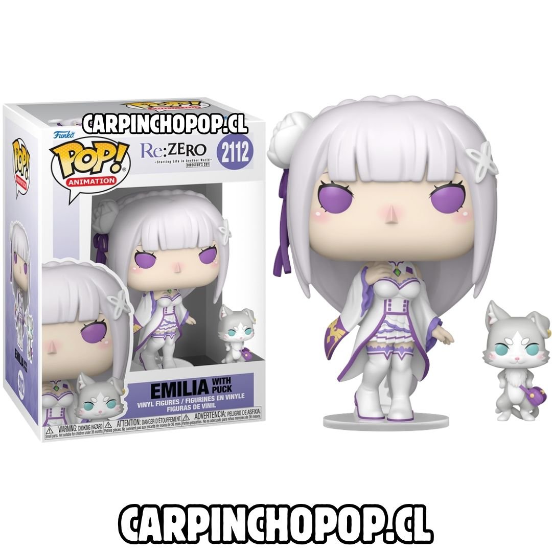 FUNKO POP RE ZERO - EMILIA WITH PUCK 2112