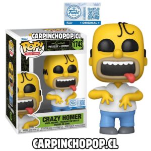 FUNKO POP TV LOS SIMPSONS TERROR LA CASITA DEL HORROR - CRAZY HOMERO 1743 EXCLUSIVO