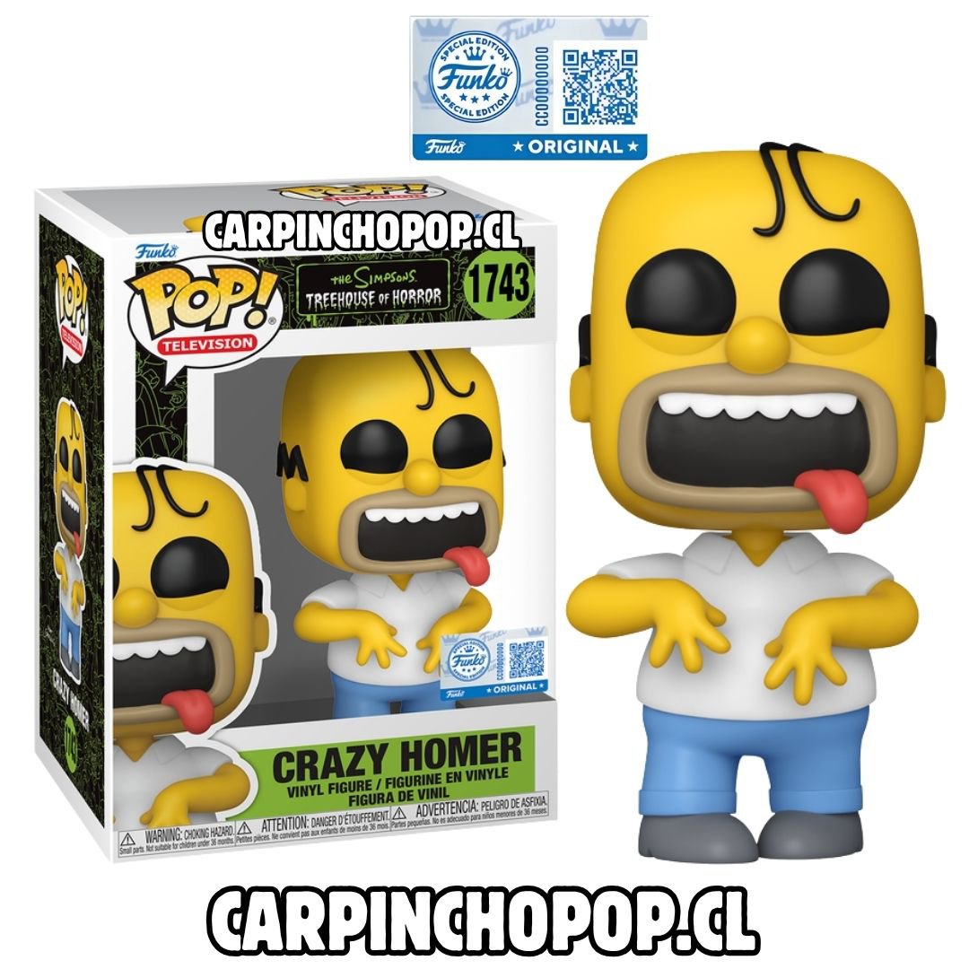 FUNKO POP TV LOS SIMPSONS TERROR LA CASITA DEL HORROR - CRAZY