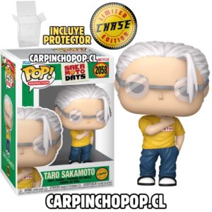FUNKO POP SAKAMOTO DAYS - TARO SAKAMOTO 2058 LIMITED CHASE EDITION + PROTECTOR DE REGALO