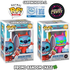 FUNKO POP DISNEY LILO Y STITCH - DEVILISH STITCH 1701 EXCLUSIVO PROMO RANDOM CHASE