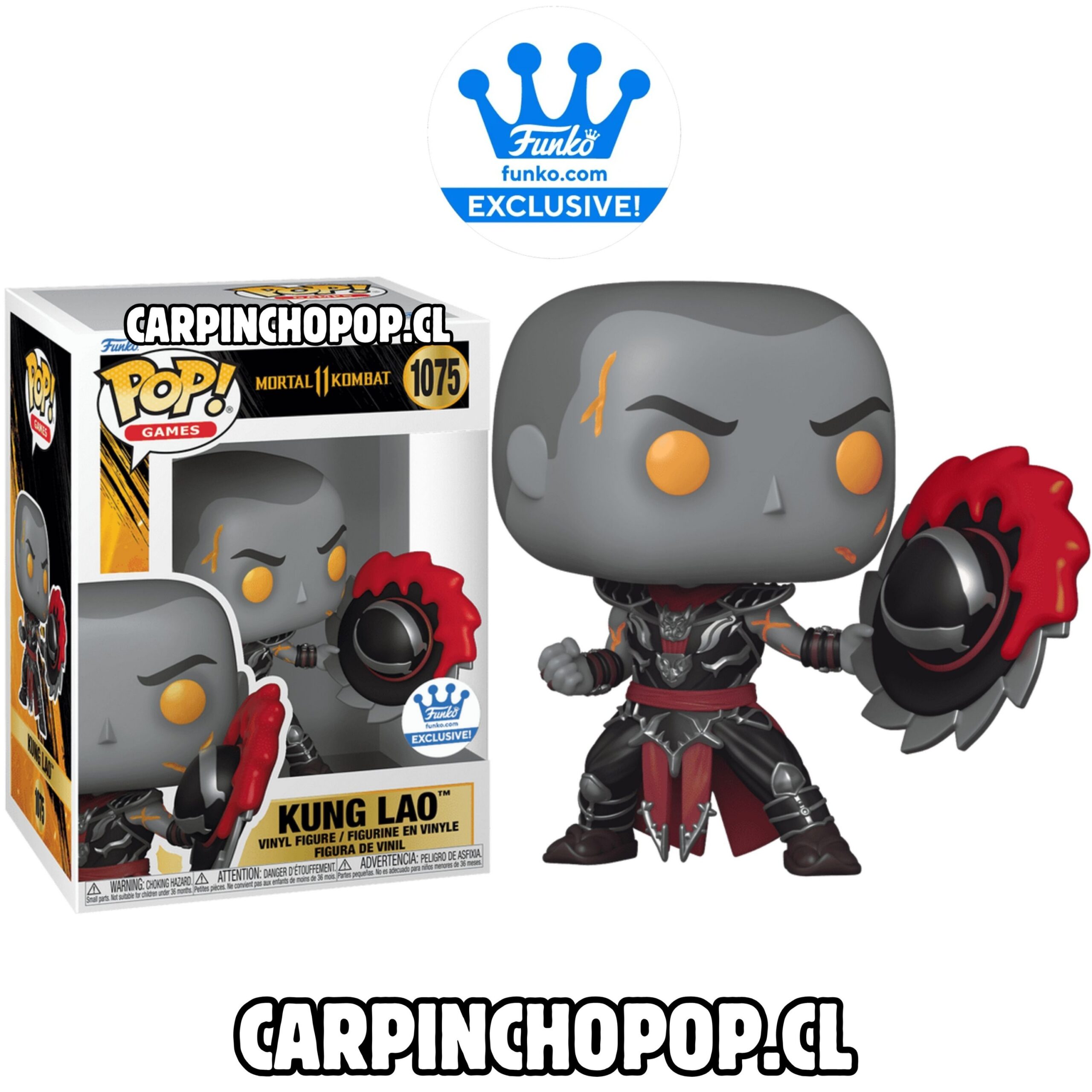 FUNKO POP GAMES MORTAL KOMBAT - KUNG LAO 1075 EXCLUSIVO FUNKOSHOP