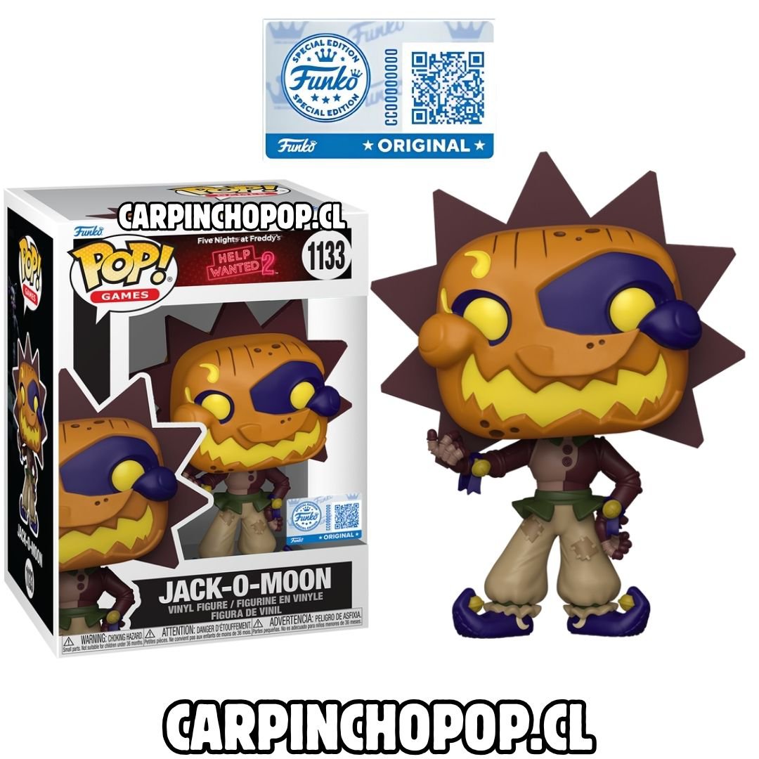 FUNKO POP GAMES FNAF FIVE NIGHTS AT FREDDYS 2 HELP WANTED - JACK O MOON 1133 EXCLUSIVO