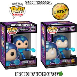 FUNKO POP GAMES  FUSION MEGAMAN - MEGA MAN 1097 PROMO RANDOM CHASE