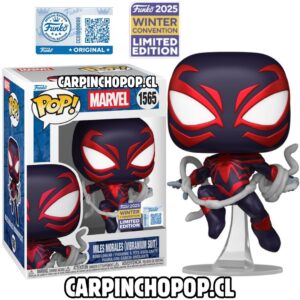 FUNKO POP MARVEL SPIDERMAN - MILES MORALES VIBRANIUM SUIT 1565 EXCLUSIVO
