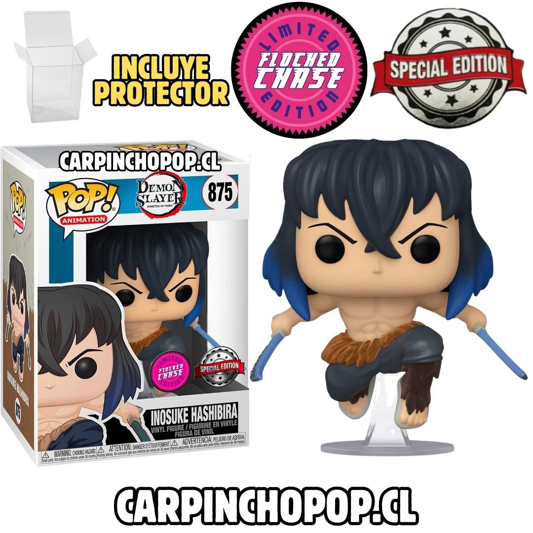 FUNKO POP DEMON SLAYER - INOSUKE HASHIBIRA 875 LIMITED FLOCKED