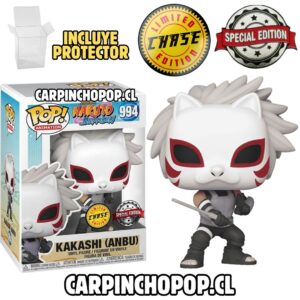 FUNKO POP NARUTO - KAKASHI ANBU 994 LIMITED CHASE EDITION SPECIAL EDITION + PROTECTOR DE REGALO