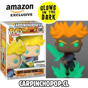 FUNKO POP DRAGON BALL Z - SUPER SAIYAN TRUNKS WITH SWORD 1281 GLOWS IN THE DARK EXCLUSIVO AMAZON