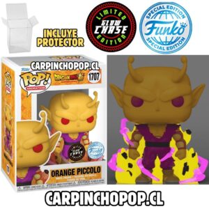 FUNKO POP DRAGON BALL SUPER - ORANGE PICCOLO 1707 LIMITED GLOW CHASE EDITION SPECIAL EDITION + PROTECTOR DE REGALO
