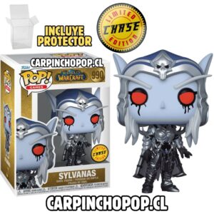 FUNKO POP GAMES WOW WORLD OF WARCRAFT - SYLVANAS 990 LIMITED CHASE EDITION + PROTECTOR DE REGALO
