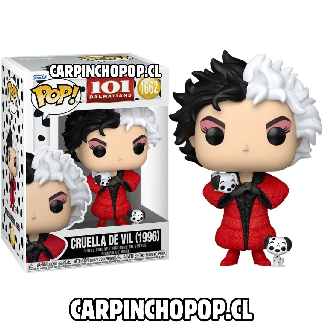 FUNKO POP DISNEY 101 DALMATAS - CRUELLA DE VIL 1996 1662