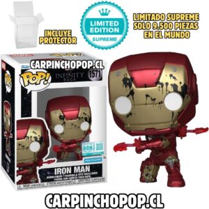 FUNKO POP MARVEL AVENGERS THE INFINITY SAGA - IRON MAN 1571 + PROTECTOR DE REGALO EXCLUSIVO LIMITADO SUPREME 9.500 PIEZAS EN EL MUNDO