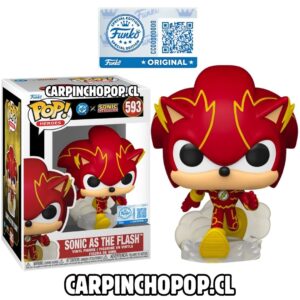 FUNKO POP GAMES SONIC X DC COMICS - SONIC AS FLASH 593 EXCLUSIVO
