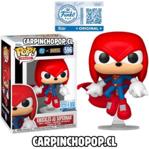 FUNKO POP GAMES SONIC X DC COMICS - KNUCKLES AS SUPERMAN 596 EXCLUSIVO