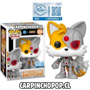 FUNKO POP GAMES SONIC X DC COMICS - TAILS AS CYBORG 594 EXCLUSIVO
