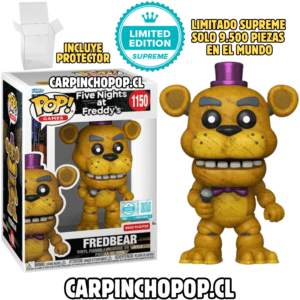 FUNKO POP GAMES FNAF FIVE NIGHTS AT FREDDYS -  FREDBEAR 1150 + PROTECTOR DE REGALO EXCLUSIVO LIMITADO SUPREME 9.500 PIEZAS EN EL MUNDO