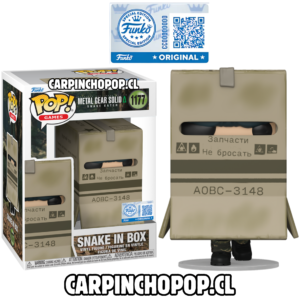 FUNKO POP GAMES METAL GEAR SOLID - SNAKE IN BOX 1177 EXCLUSIVO