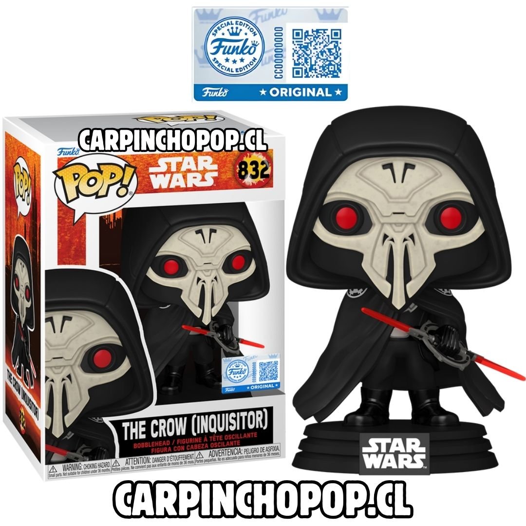 FUNKO POP STAR WARS - THE CROW INQUISITOR 832 EXCLUSIVO