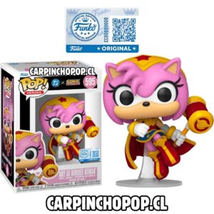FUNKO POP GAMES SONIC X DC COMICS - AMY AS WONDER WOMAN 595 EXCLUSIVO
