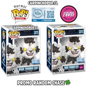 FUNKO POP SOLO LEVELING - BAEK YOONHO SILVER MANE 2273 EXCLUSIVO PROMO RANDOM CHASE