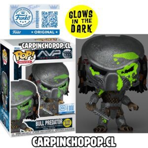 FUNKO POP MOVIES TERROR ALIEN VS PREDATOR - BULL PREDATOR GLOWS IN THE DARK 1999 EXCLUSIVO