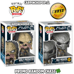 FUNKO POP MOVIES TERROR ALIENS VS PREDATOR - WOLF PREDATOR 1998 PROMO RANDOM CHASE