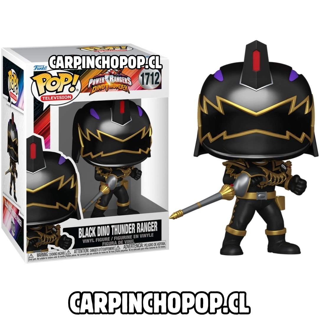 FUNKO POP TV POWER RANGERS - BLACK DINO THUNDER RANGER 1712