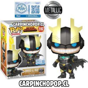 (PREVENTA RESTOCK) FUNKO POP MY HERO ACADEMIA - ARMORED ALL MIGHT 2182 EXCLUSIVO METALICO (Inicios de JUNIO)