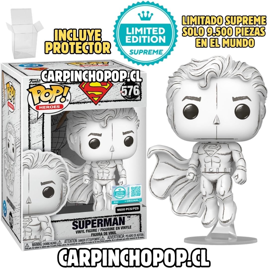 FUNKO POP DC COMICS - SUPERMAN 576 LIMITADO SUPREME A 9.500 PIEZAS + PROTECTOR DE REGALO