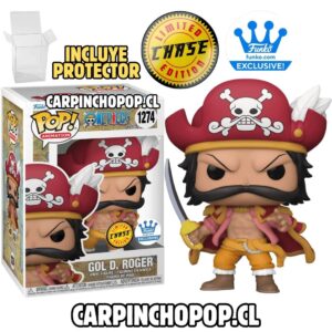 FUNKO POP ONE PIECE - GOL D ROGER 1274 LIMITED CHASE EDITION EXCLUSIVO FUNKOSHOP + PROTECTOR DE REGALO