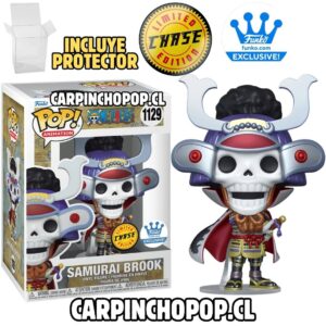 FUNKO POP ONE PIECE - SAMURAI BROOK 1129 LIMITED CHASE EDITION EXCLUSIVO FUNKOSHOP + PROTECTOR DE REGALO