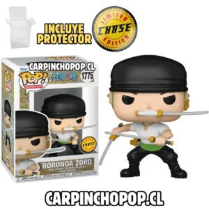 FUNKO POP ONE PIECE - RORONOA ZORO 1775 LIMITED CHASE EDITION + PROTECTOR DE REGALO
