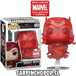 FUNKO POP MARVEL WANDAVISION - SCARLET WITCH 823 EXCLUSIVO MARVEL COLLECTOR CORPS (caja dañada)