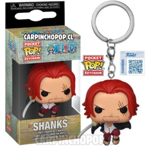 (PREVENTA RESTOCK) FUNKO POCKET POP KEYCHAIN ONE PIECE - LLAVERO SHANKS EXCLUSIVO (Inicios de JUNIO)