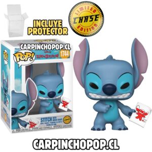 (PREVENTA) FUNKO POP DISNEY LILO Y STITCH - STITCH WITH MOOD CHART 1744 LIMITED CHASE EDITION + PROTECTOR DE REGALO (Inicios de JUNIO)