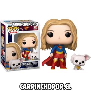 (PREVENTA) FUNKO POP MOVIES DC COMICS SUPERGIRL - SUPERGIRL WITH PUPPY KRYPTO 633 (Inicios de JUNIO)