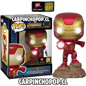 FUNKO POP MARVEL AVENGERS - IRON MAN 380 EXCLUSIVO WALGREENS CON LUZ Y SONIDO (detalle en caja) + PROTECTOR DE REGALO