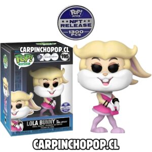 FUNKO POP DIGITAL LOONEY TUNES - LOLA BUNNY AS JANE JETSON 195 NFT RELEASE 1300 PIEZAS EN EL MUNDO + PROTECTOR DE REGALO
